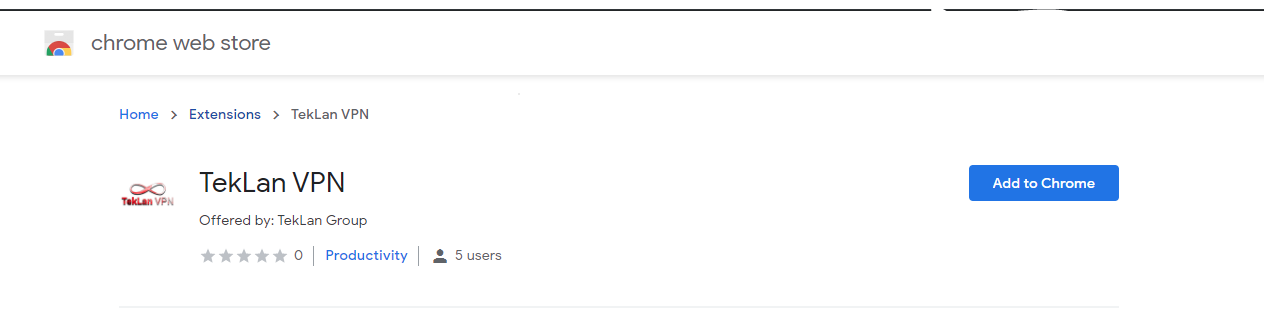 TekLan VPN chrome header
